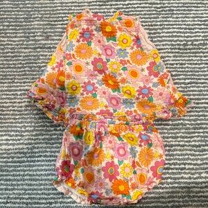 Angel Deal retro flower matching set